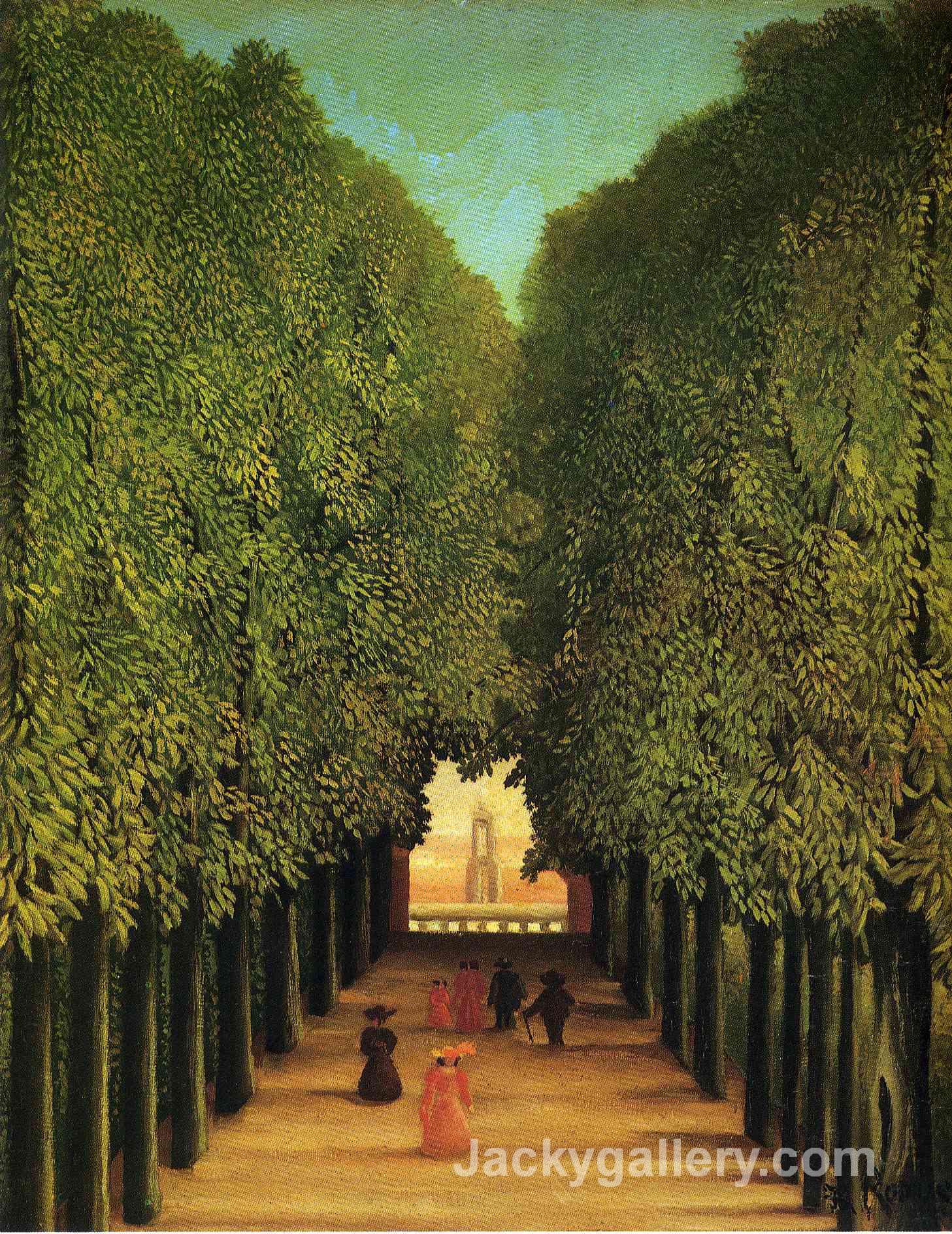 Alleyway in the Park of Saint Cloud by Henri Rousseau paintings reproduction